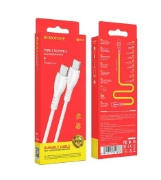 USB-кабель Borofone BX51 Triumph 12W (Type-C to Lightning) (Белый)