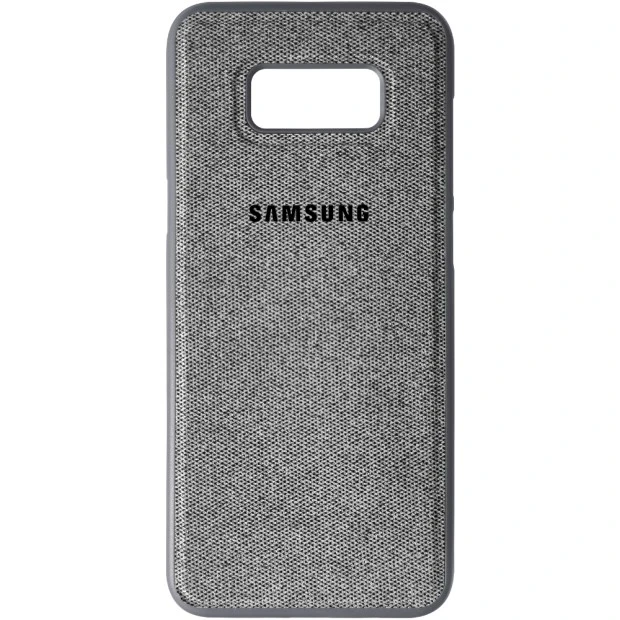 Силіконовий текстильний чохол для Samsung Galaxy S8 Plus (сірий)