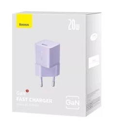 Baseus GaN5 20W Charger Adapter (1 Type-C) (Purple) CCGN050105