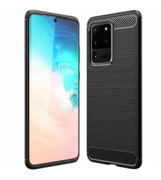Силікон Polished Carbon для Samsung Galaxy S20 Ultra (Чорний)