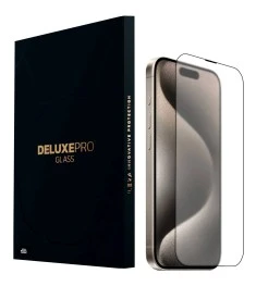 Защитное стекло iLera Deluxe Frosted Apple iPhone 15 Pro Max (Black) iLFrDL15PrM..
