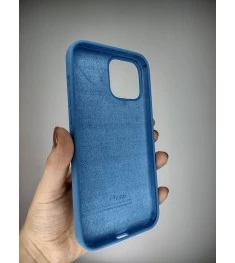 Силіконовий оригінальний чохол для Apple iPhone 13 Pro Max (45) Denim Blue