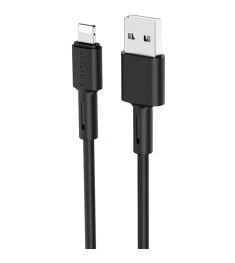 USB-кабель Borofone BX31 Silicone (Lightning) (Чорний)