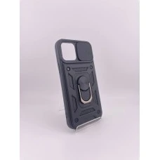 Бронь-чехол Ring Serge Armor ShutCam Case Apple iPhone 12 / 12 Pro (Чёрный)