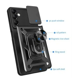 Бронь-чехол Ring Serge Armor Case Samsung Galaxy S25 (ShutCam) (Чёрный)