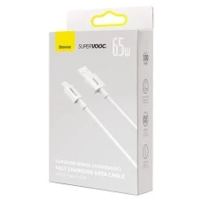 USB-кабель Baseus Superior (SUPERVOOC) 65W (1м) (Type-C) (Білий) CAYS000902