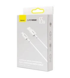 USB-кабель Baseus Superior (SUPERVOOC) 65W (1м) (Type-C) (Білий) CAYS000902