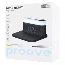 Настільна лампа-нічник із бездротовою зарядкою Proove Day & Night (Темно-сірий) PLDN05002005
