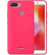 Силіконовий Original 360 чохол для Xiaomi Redmi 6 (малиновий)