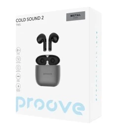 Бездротові навушники-гарнітура вкладиші Proove Cold Sound 2 (Сірий / Чорний) TWC..