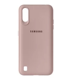 Силіконовий чохол Junket для Samsung Galaxy A01 (пудровий)