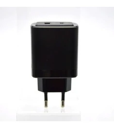 Зарядний пристрій USB Senteo Z-01 PD  /  QC3.0 30W (1 Type-C  /  1 USB) (Чорний)..