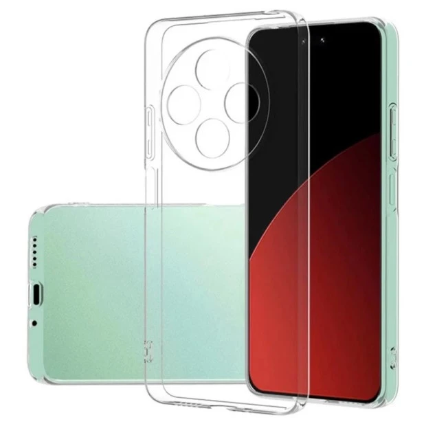 Силіконовий чохол WS для Xiaomi Redmi 14C  /  Poco C75 (з захистом камери) (прозорий)