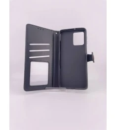 Leather Book Gallant Case for Motorola Moto G54 (Black)