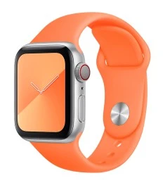 Apple Watch ремінець із силікону 38 / 40 мм (18) помаранчевий
