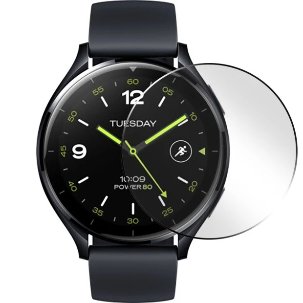 Захисне скло 5D для Xiaomi Watch 2 Чорне
