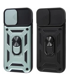 Бронь-чохол Ring Serge Armor Case для Xiaomi Redmi Note 14 Pro 5G (ShutCam) (Зел..