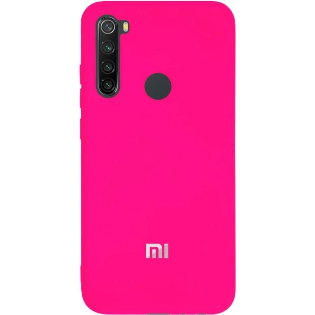 Силикон Original Case (HQ) Xiaomi Redmi Note 8 (Малиновый)