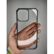 Octagon Crystal Case Cover for Apple iPhone 14 Pro Max (Gray)