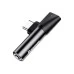 Переходник Baseus L41 Type-C to Type-C + 3.5mm (Чёрный) CATL41-01 Переходник Baseus L41 Type-C to Type-C + 3.5mm (Чёрный) CATL41-01