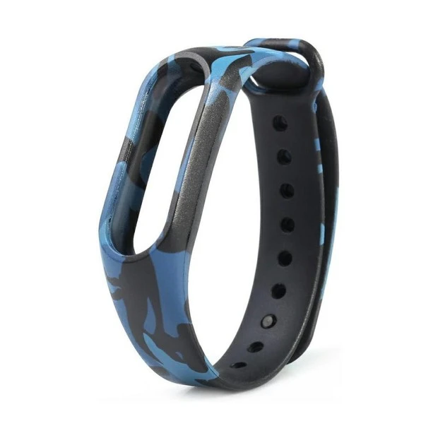 Ремешок Original Design Xiaomi Mi Band 2 Рисунок (Камуфляж, Синий)
