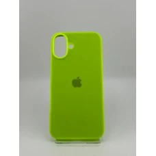 Силіконовий оригінальний чохол для Apple iPhone 16 Plus (27) трав'яний зелений