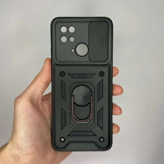 Бронь-чехол Ring Serge Armor Case Xiaomi Redmi 10C (ShutCam) (Чёрный)