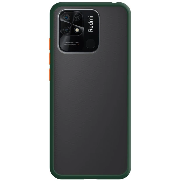 Силіконовий чохол Totu Gingle Series для Xiaomi Redmi 10C (Темно-зелений)