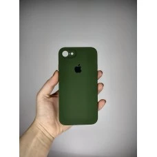 Силіконовий чохол Original Square RoundCam для Apple iPhone 7  /  8  /  SE (73) Лісовий Зелений.