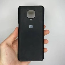 Силикон Original Case Logo Xiaomi Redmi Note 9S / Note 9 Pro (Чёрный)