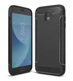 Силикон Soft Carbon Samsung Galaxy J3 (2017) J330 (Чёрный)