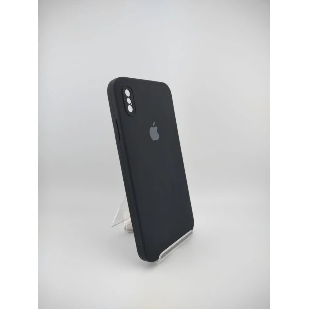 Чохол Original Square RoundCam із силікону для Apple iPhone XS Max (07) чорний.
