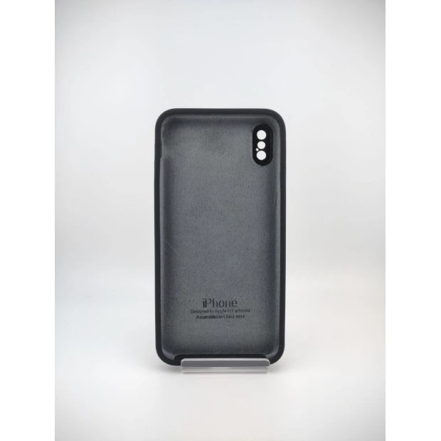Чохол Original Square RoundCam із силікону для Apple iPhone XS Max (07) чорний.