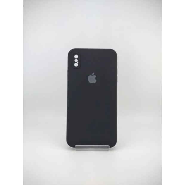 Чохол Original Square RoundCam із силікону для Apple iPhone XS Max (07) чорний.