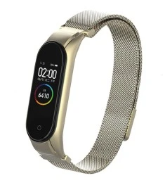 Ремешок Milanese Loop Xiaomi Mi Band 3 / Mi Band 4 (Бежевый)