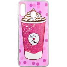 Силиконовый чехол Liquid Fashion Samsung A20 / A30 (2019) (Coffee)