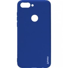 Силиконовый чехол iNavi Color Huawei P Smart (темно-синий)