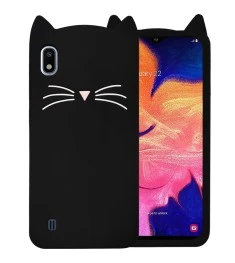 Силикон Kitty Case Samsung Galaxy A10 (2019) (Черный)