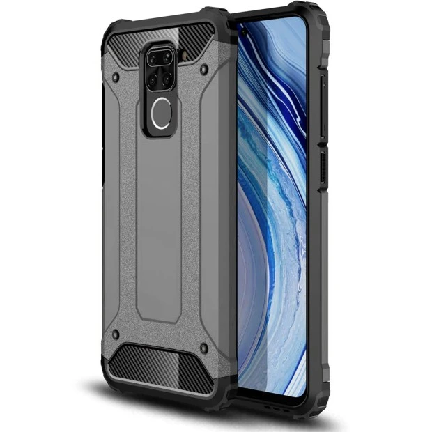 Чехол Armor Case Xiaomi Redmi Note 9 / Redmi 10X (Серый)