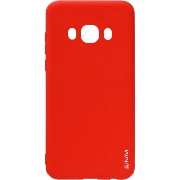 Силиконовый чехол iNavi Color Samsung Galaxy J7 (2016) J710 (красный)
