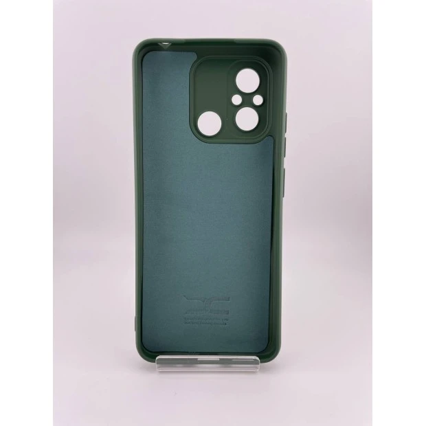 Силіконовий чохол Original Xiaomi Redmi 12C  /  11A (ShutCam) (Темно-зелений)
