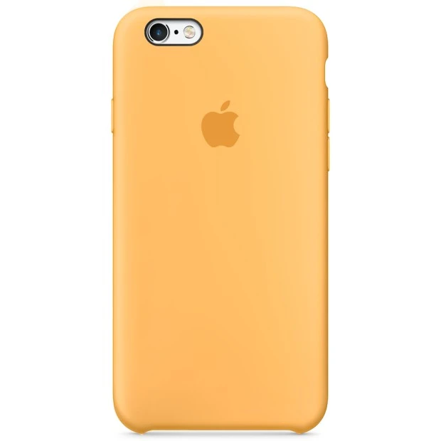 Силіконовий оригінальний чохол Apple для iPhone 6 Plus  /  6s Plus (13) Жовтий