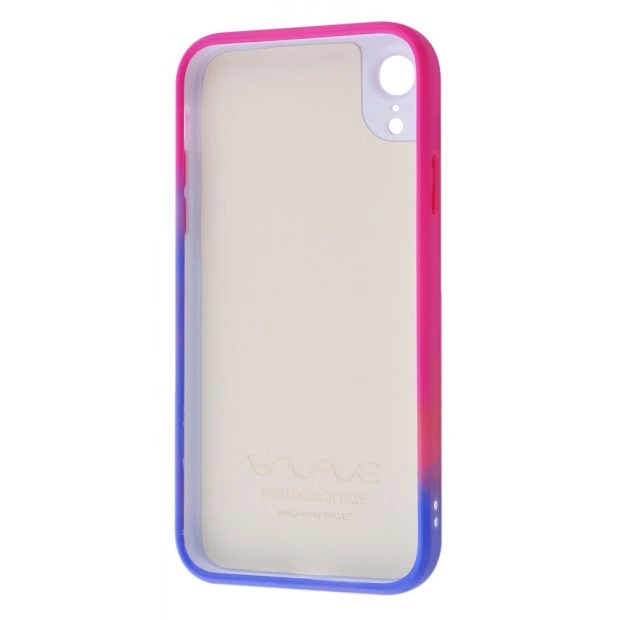Силикон WAVE Watercolor Case iPhone XR (white/red)
