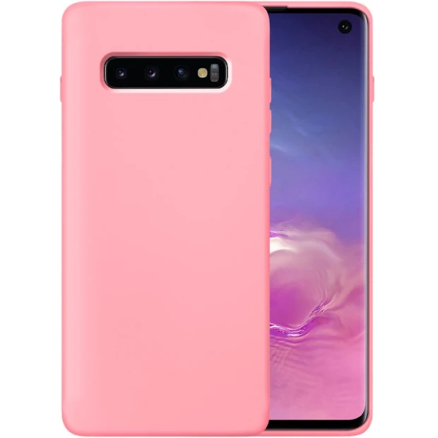 Силіконовий оригінальний чохол 360 для Samsung Galaxy S10 Plus (Рожевий)