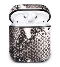 Футляр для наушников Clear Case Apple Airpods Leather (01)