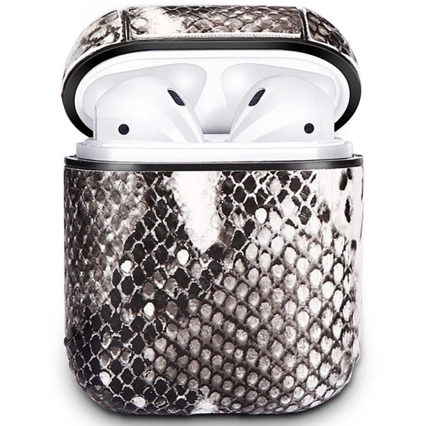 Чехол для наушников Clear Case Apple Airpods Leather (01)
