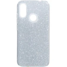 Силиконовый чехол Glitter Xiaomi Redmi Note 7 (Серебрянный)