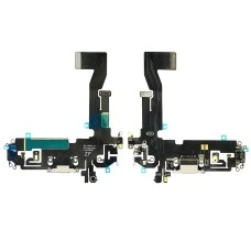 Шлейф для Apple iPhone 12 Pro с белым разъёмом питания, с микрофоном