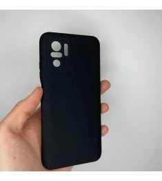Силикон Original Xiaomi Redmi Note 10 / Note 10S (ShutCam) (Чёрный)