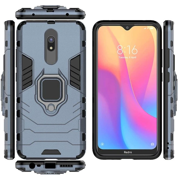 Бронь-чохол Ring Armor Case Xiaomi Redmi 8 (Пилова бірюза)